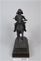 日本將軍著盔騎馬銅像藏品圖，第15張
